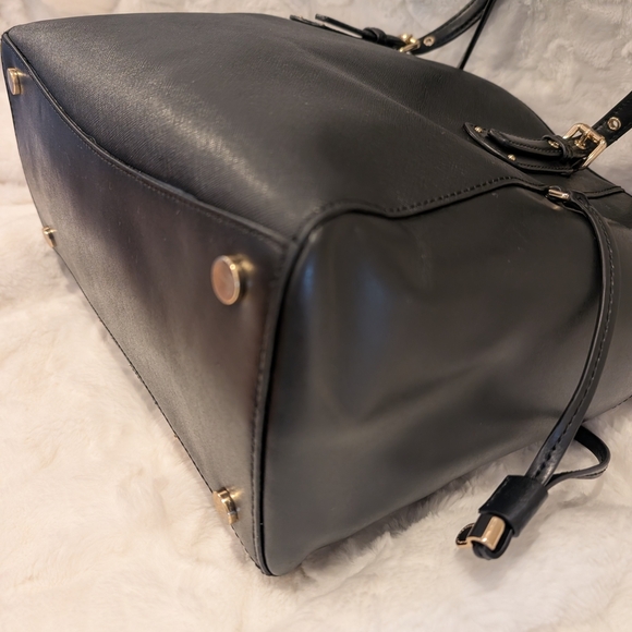 Michael KorsBlack & Gold Studded Voyager Tote Shoulder Bag Leather - Picture 11 of 11